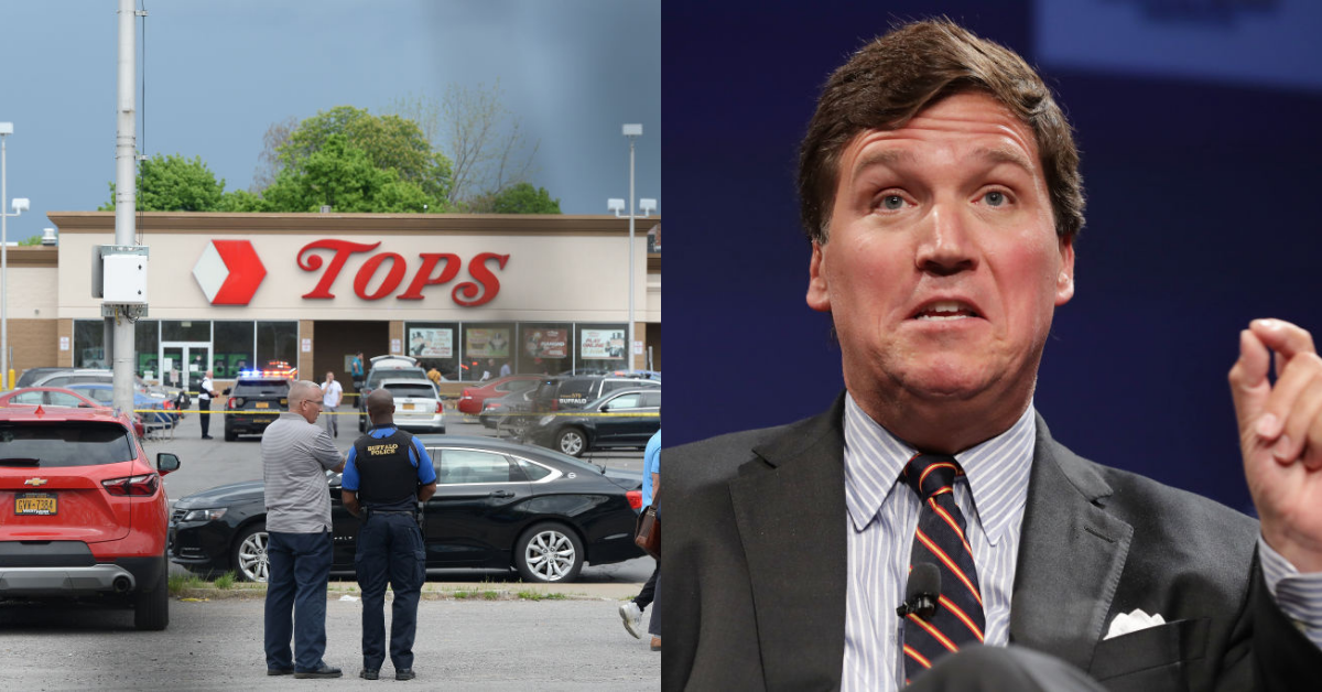 Buffalo Shooter Subscribed To Racist 'Great Replacement' Theory Touted By Tucker Carlson