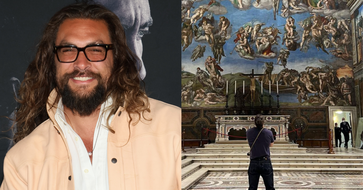 Jason Momoa Offers Shirtless Apology After He's Criticized For Instagram Photos Inside Sistine Chapel