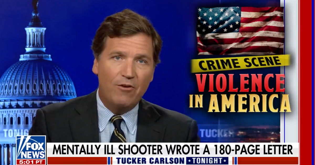 Tucker Carlson Calls Out 'Race Politics' While Conveniently Ignoring Conspiracies He's Spread