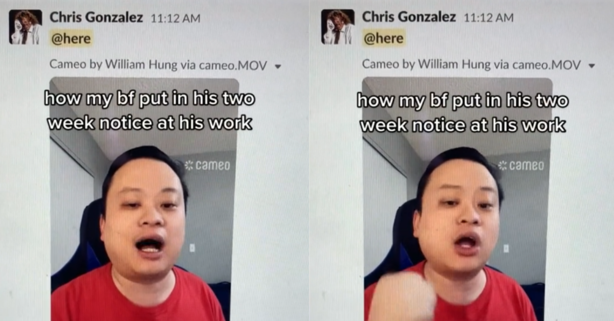 Guy Hires 'American Idol' Reject William Hung To Hilariously Put In His Two Weeks' Notice Over Slack