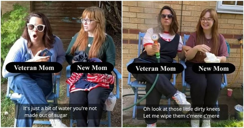 Funny video compares the differences in how new moms and 'veteran’ mothers parent their kids