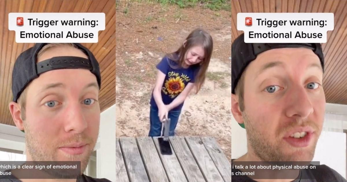 Guy Calls Out TikTok Dad's 'Emotional Abuse' After He Forced Daughter To Break Her Phone With Hammer