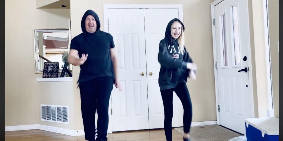 Epic dance competition between father and daughter