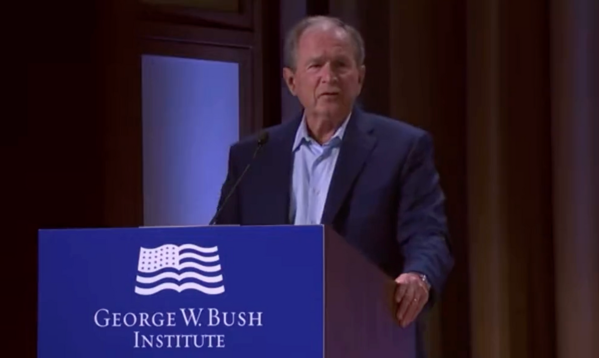 George W. Bush Mistakenly Calls Iraq Invasion 'Wholly Unjustified' In Cringey Ukraine Remarks