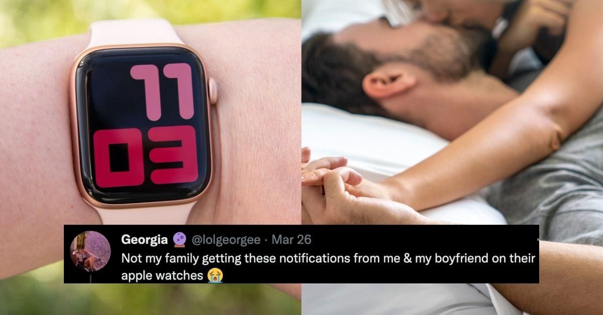 Woman Shares Awkwardly-Timed Apple Watch Notifications Her Family Received—And Twitter is LOLing