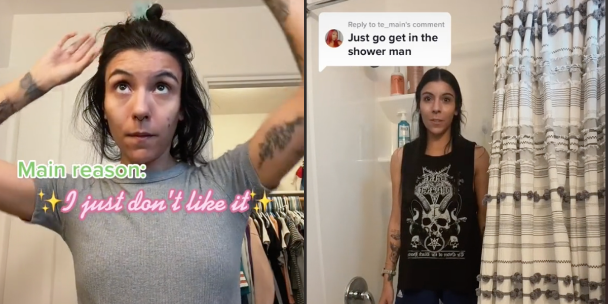 Woman Only Showers Once A Week Because She 'Doesn't Like It' VIDEO