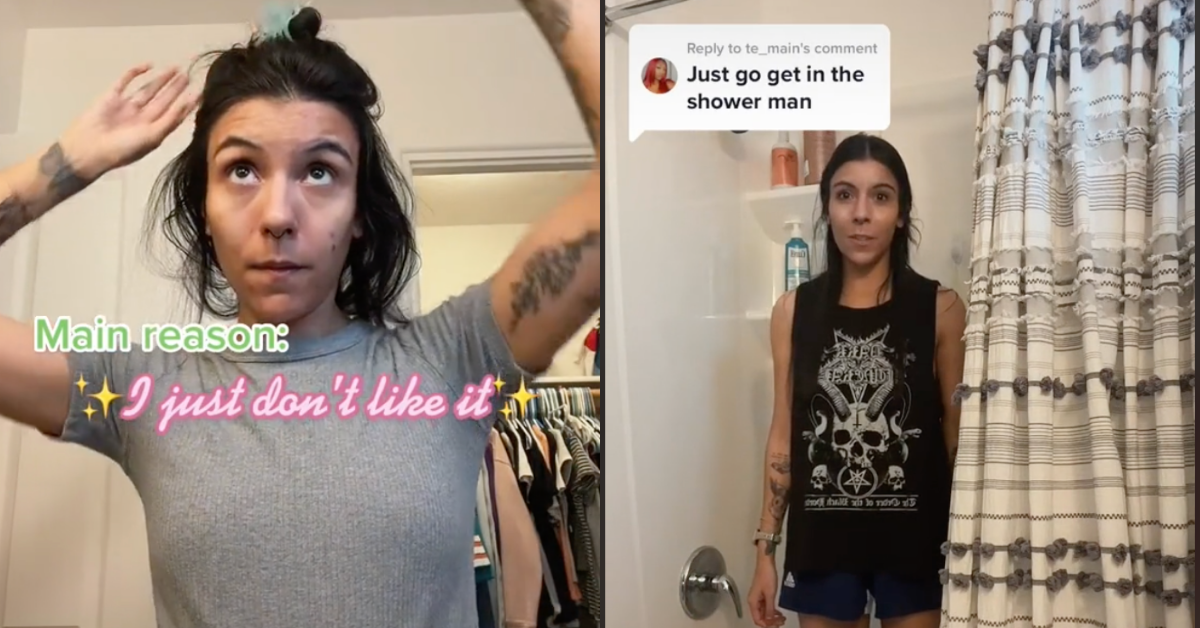 Woman Only Showers Once A Week Because She 'Doesn't Like It'—And TikTok Has Questions