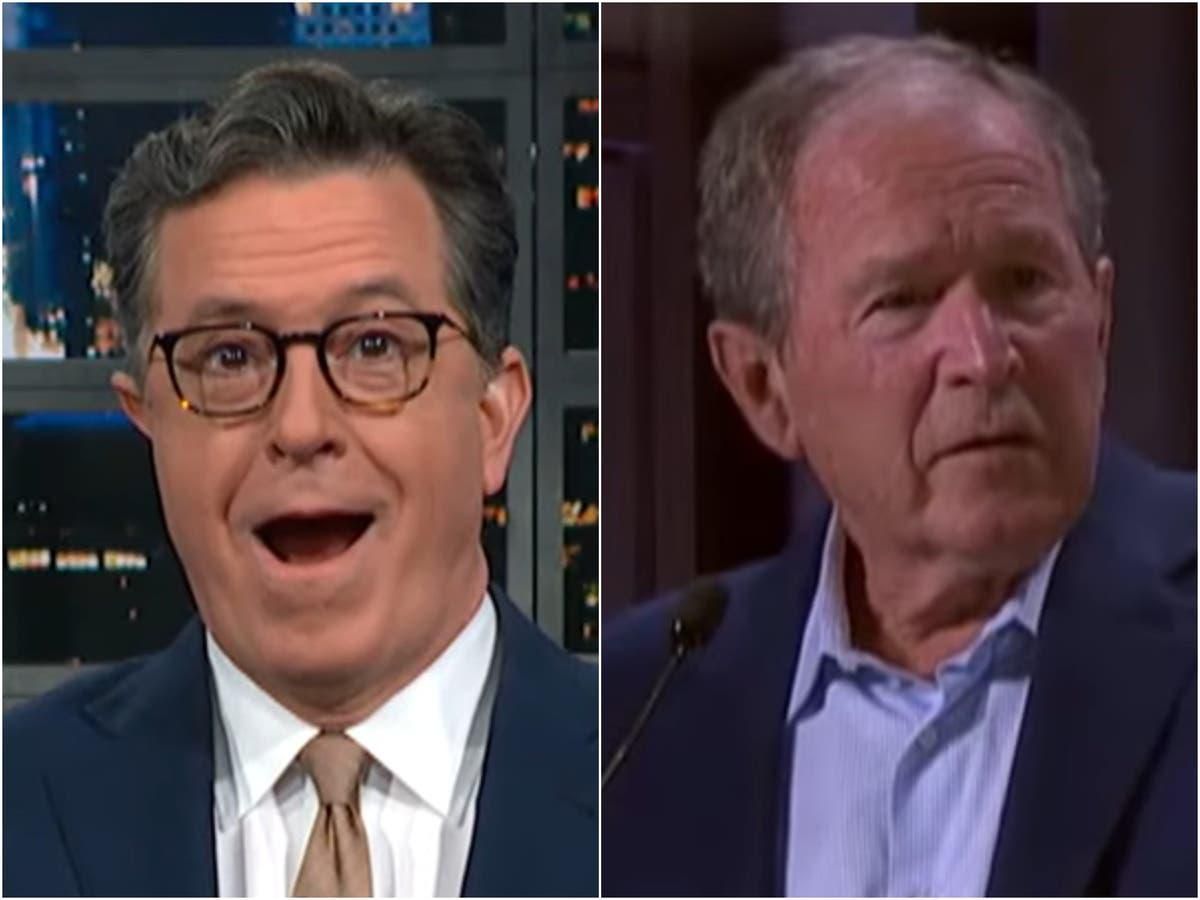 Endorse This! Colbert Returns To Roots Of Mocking George Bush (VIDEO)