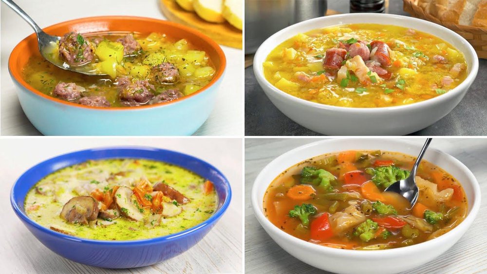 4 Easy Delicious SOUP Recipes || HEARTY CLASSIC HOMEMADE.