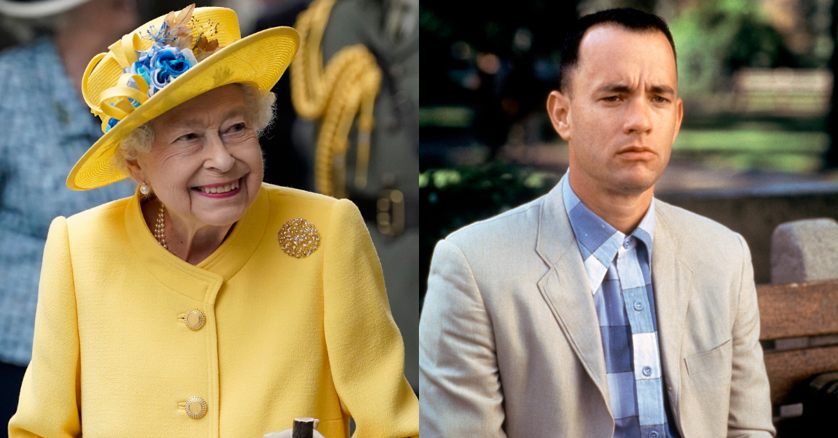 Twitter Does A Double Take Thanks To Forrest Gump Lookalike In Background Of Photo Of Queen