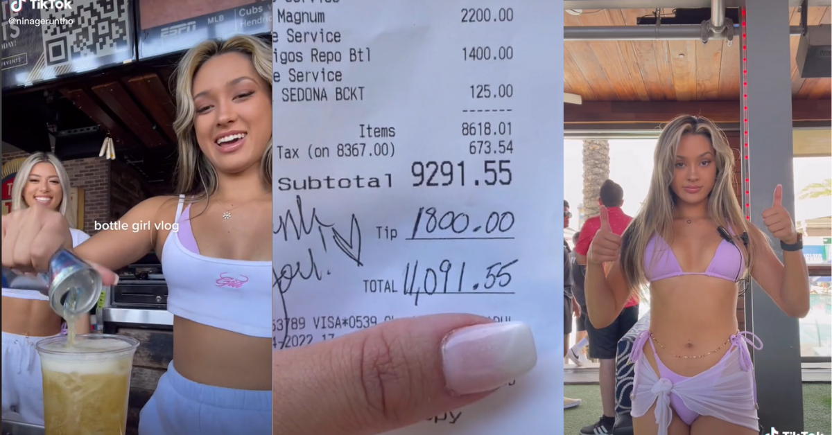 'Bottle Girl' Shares How Much She Makes In Tips In Just One Night—And BRB, Switching Careers