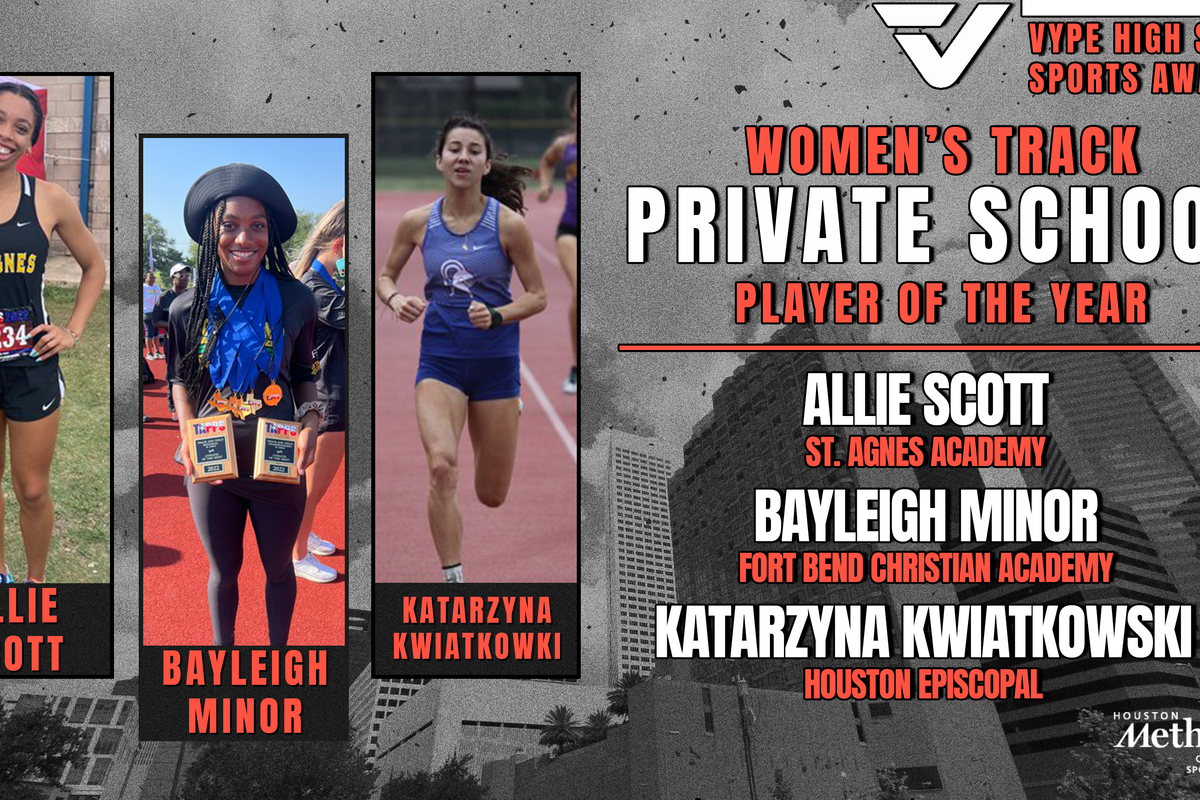 VYPE AWARDS: Private School Boys and Girls Track & Field presented by Houston Methodist Orthopedics & Sports Medicine