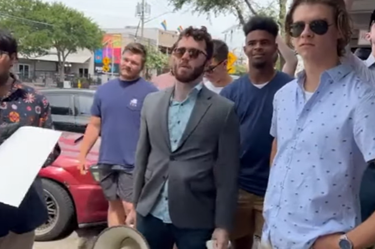 Fascists Terrorize Kids At Dallas Pride, But Don't Worry It's For Jesus