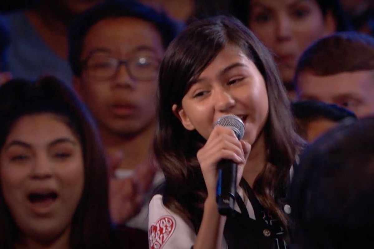 madison baez, audience member sings, agt, America's Got Talent