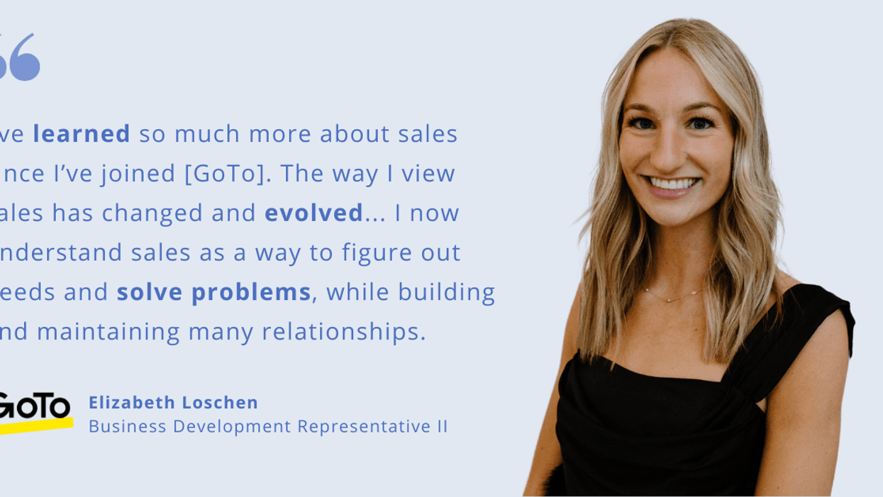 How Elizabeth Loschen Kick-Started Her Sales Career at GoTo - PowerToFly  Blog