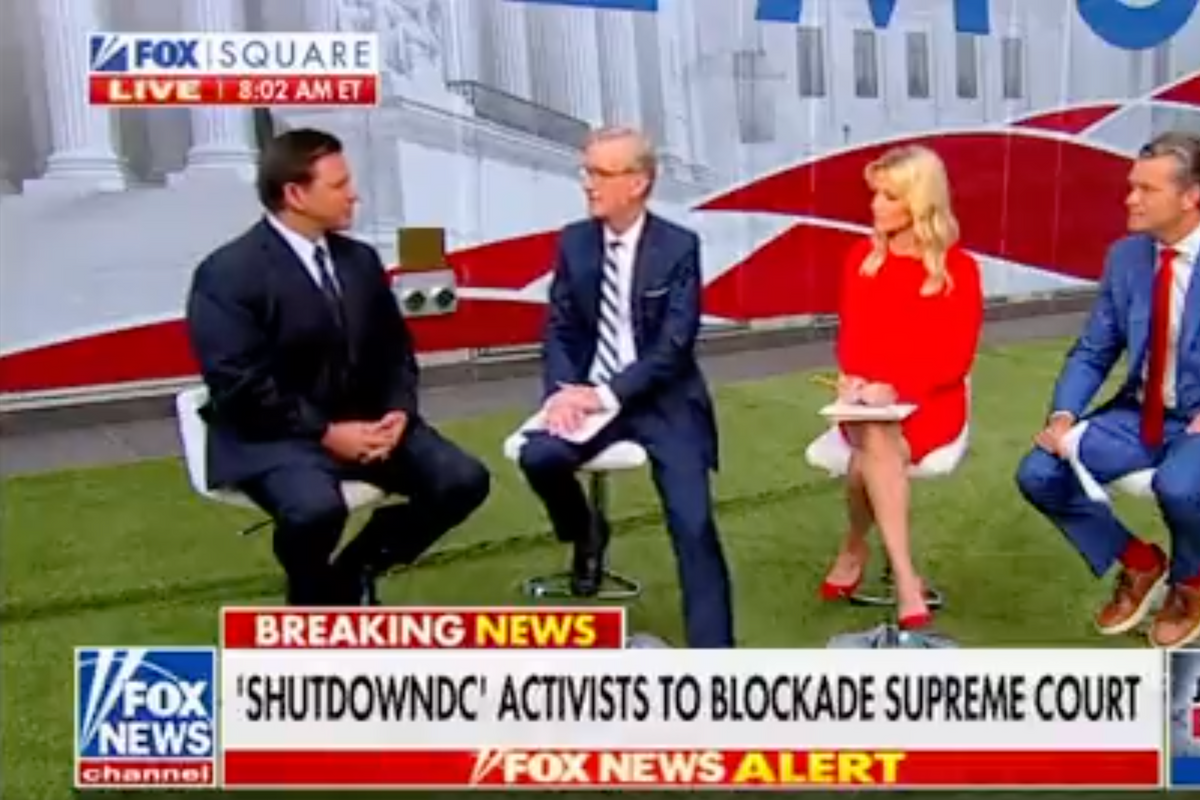 Ron DeSantis Knows An Insurrection When He Sees People First Amendmenting While Liberal