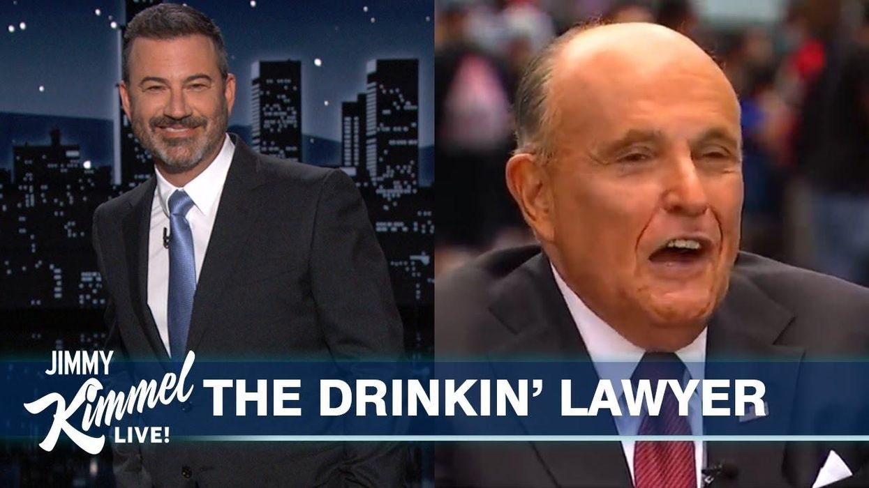 Endorse This! Kimmel Lays Into Drunk Giuliani's Election Night Scheme