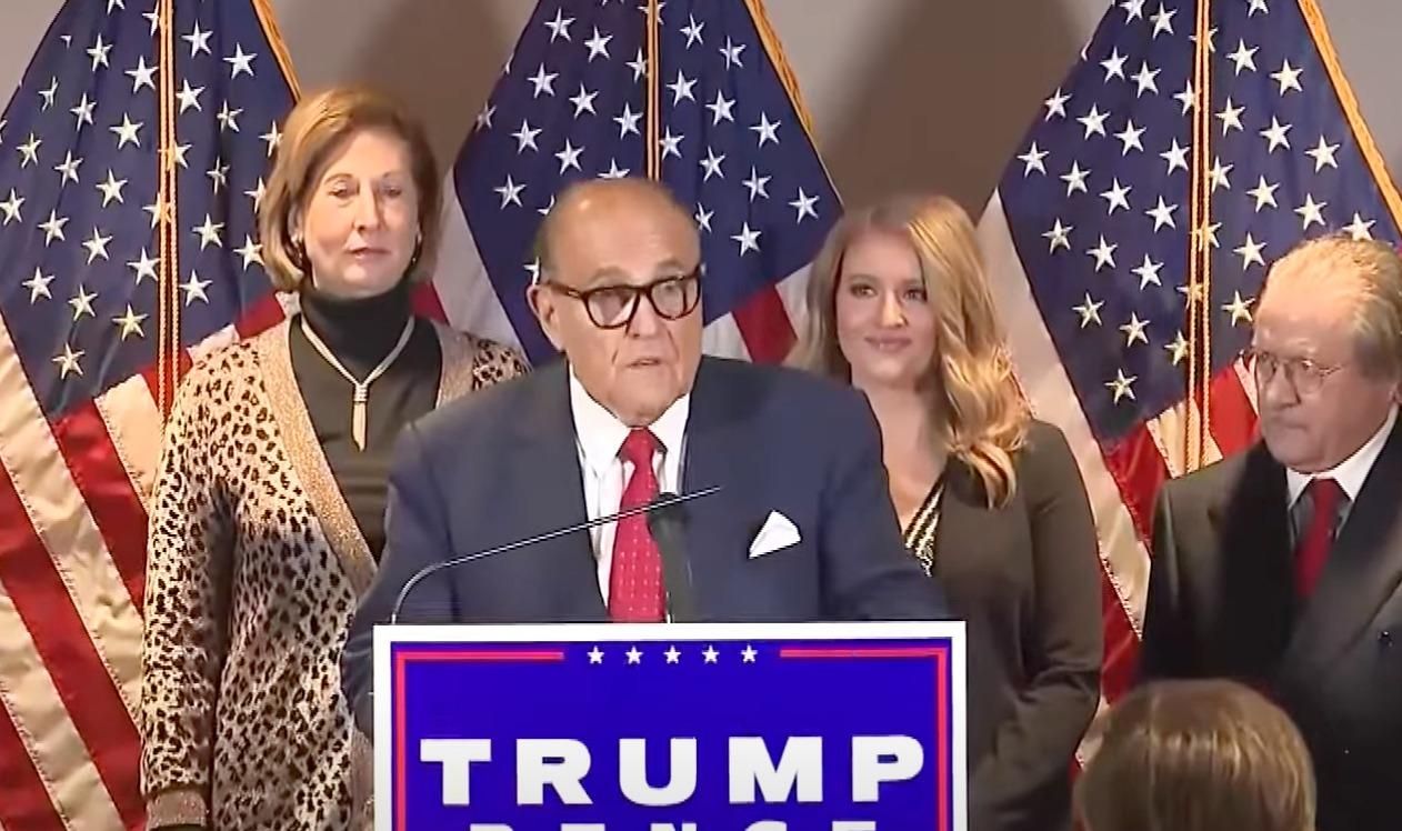 ‘Outraged’ Rudy And Cronies Insist He Was Sober On Election Night 2020