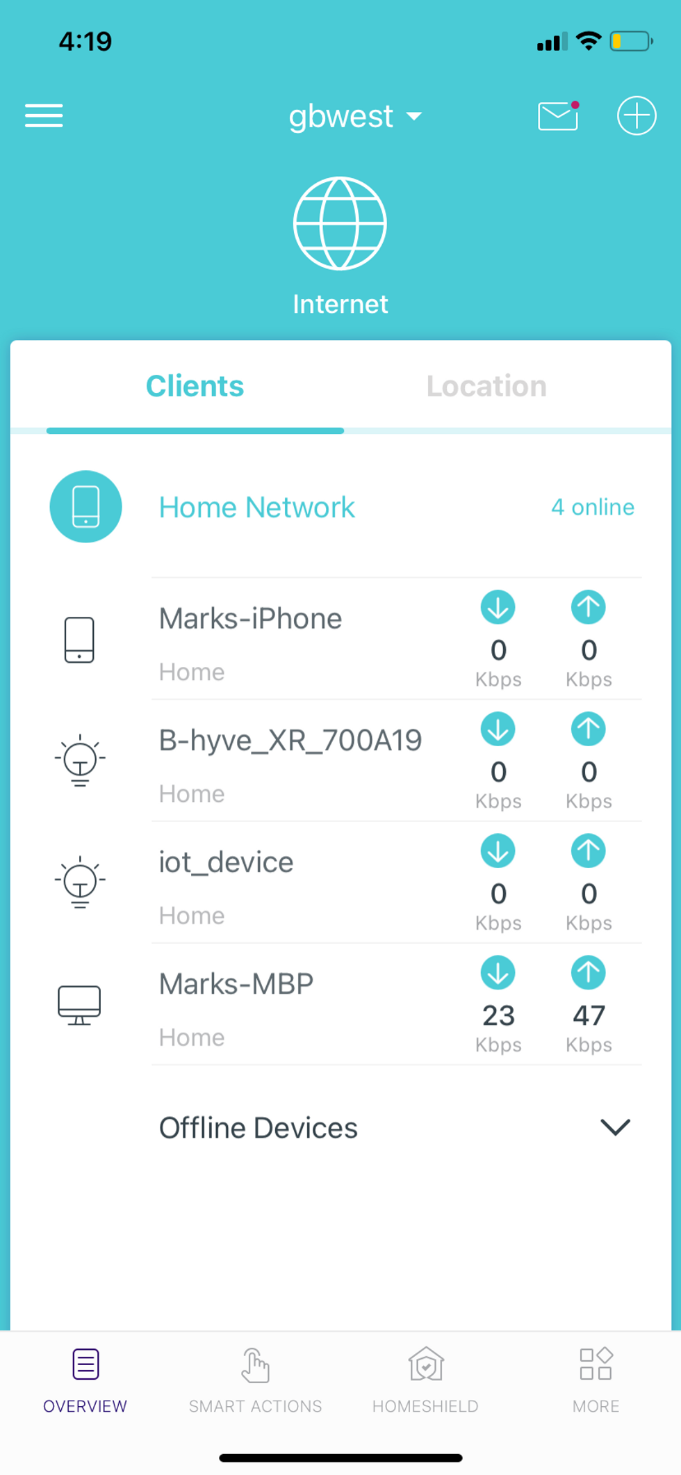 a screenshot of Deco app home screen