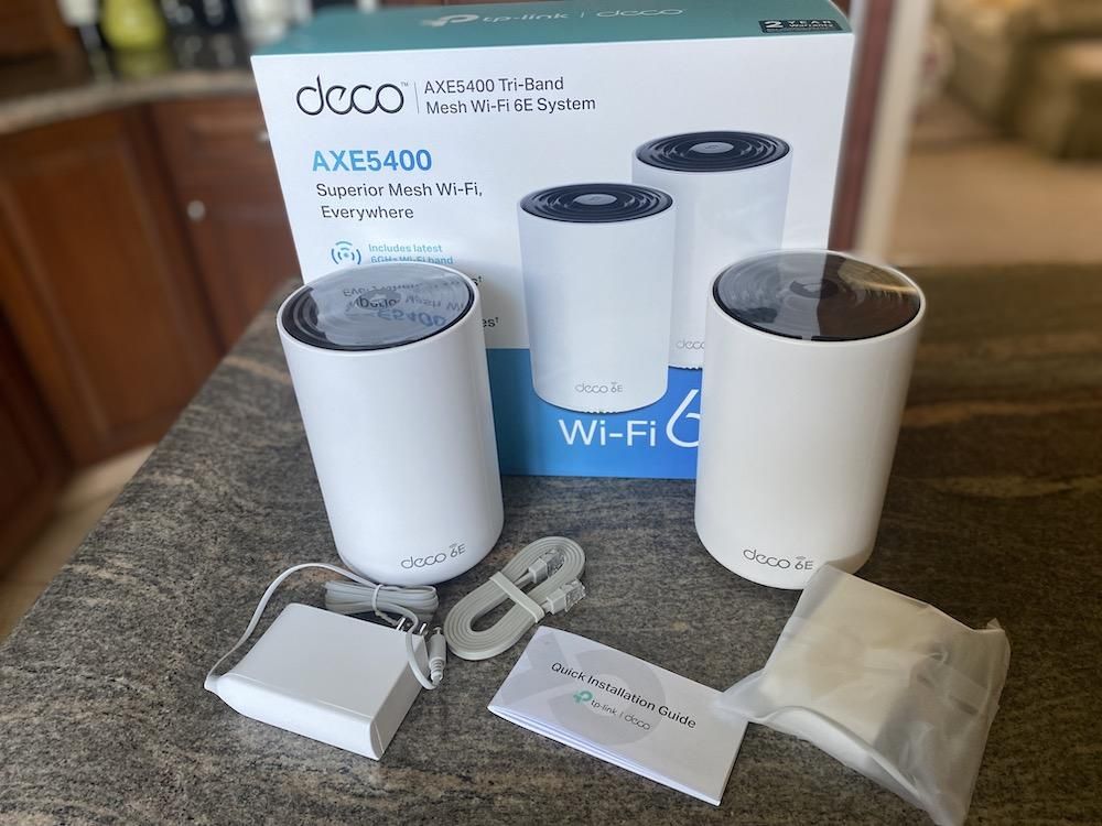 TPLINK DECO XE75 (2-PACK) AXE5400 TRI-BAND MESH WIFI 6E SYSTEM