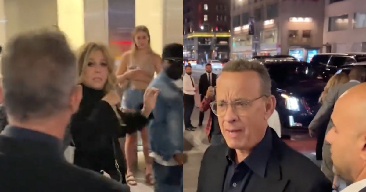 Tom Hanks Tells Overzealous Fans To 'Back The F**k Off' After They Nearly Knock Over Rita Wilson