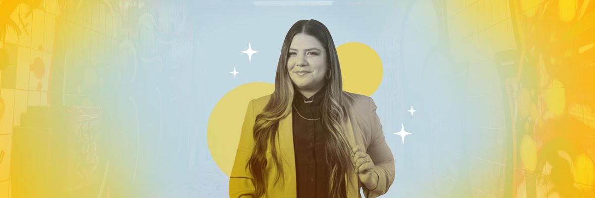 Kristine Rodriguez from GRL Collective smiling at the camera