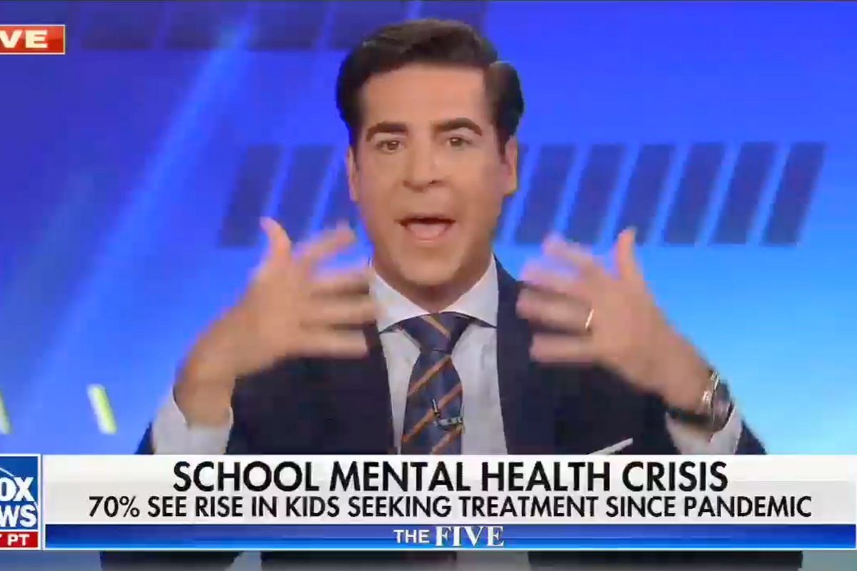 Jesse Watters: Masks! Masks Cause Mass Shootings! That's The Ticket!
