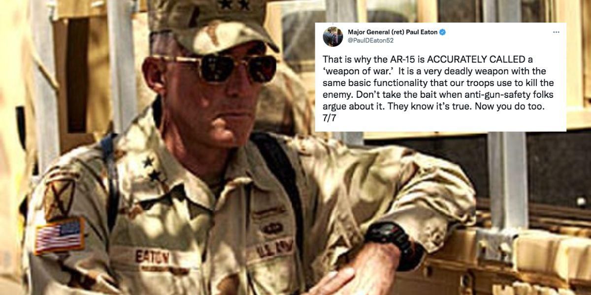 Ret. Major General explains the difference between an AR-15 and the military's weapons of war