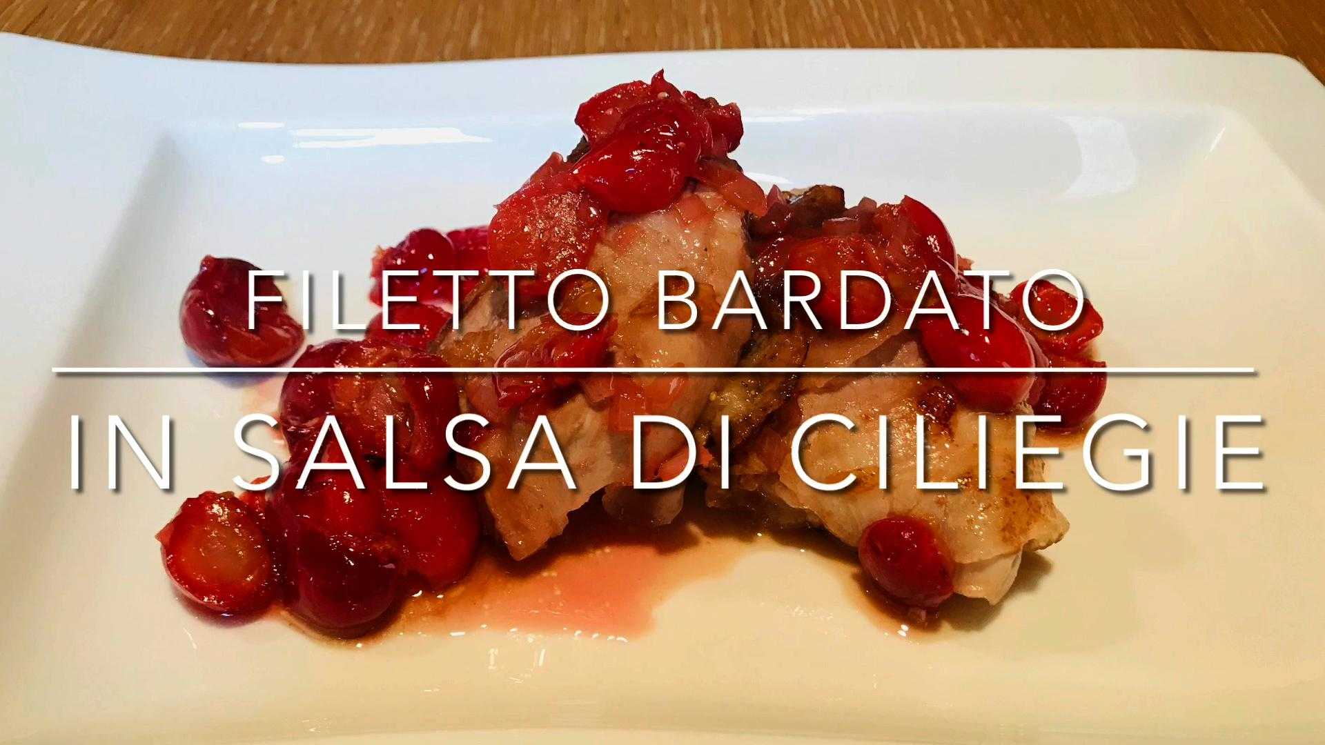Cuciniamo insieme: medaglioni bardati in salsa di ciliegie