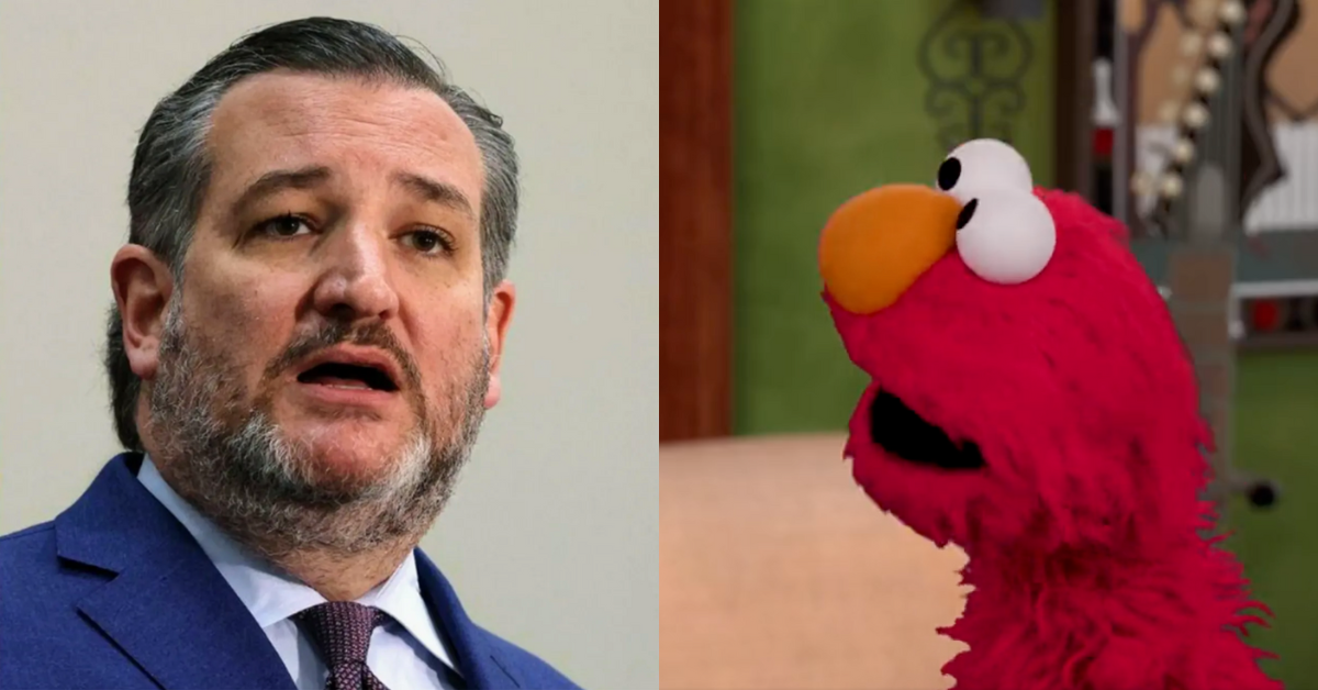 Ted Cruz Just Reignited His Bizarre Feud With 'Sesame Street' After Elmo Got Vaccinated