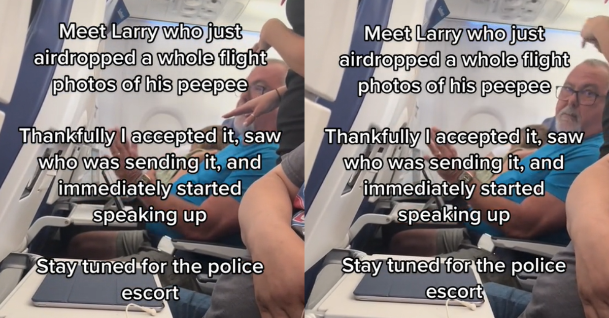 Man Arrested After TikToker Calls Him Out For Airdropping His Nude Pics To Strangers On Flight