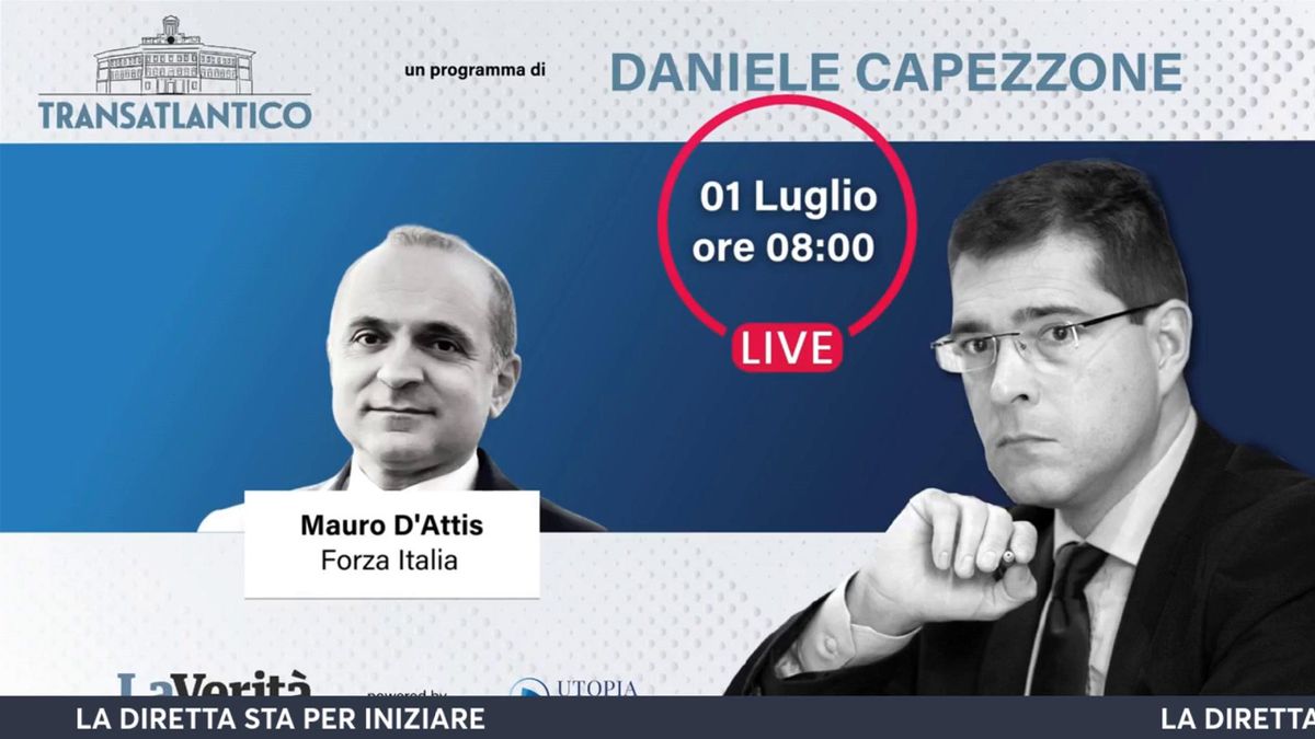 Mauro D’Attis (Fi) a Transatlantico: confronto a tutto campo su quadro politico e prossima legge di bilancio