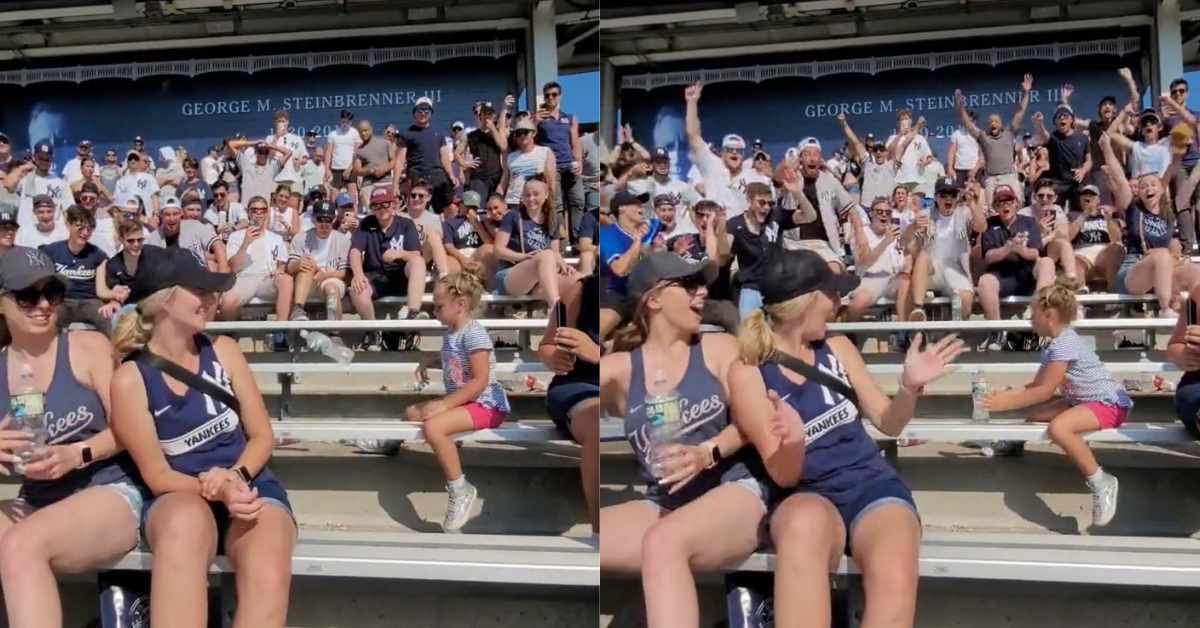 Baseball Crowd Absolutely Loses It After Little Girl Nails Bottle Flip In Heartwarming Viral Video