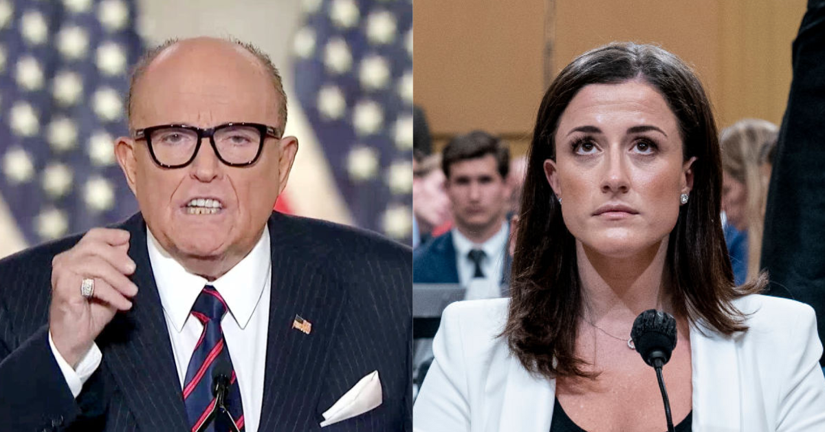 Giuliani Just Tried To Dismiss Cassidy Hutchinson's Testimony—And Accidentally Incriminated Himself More