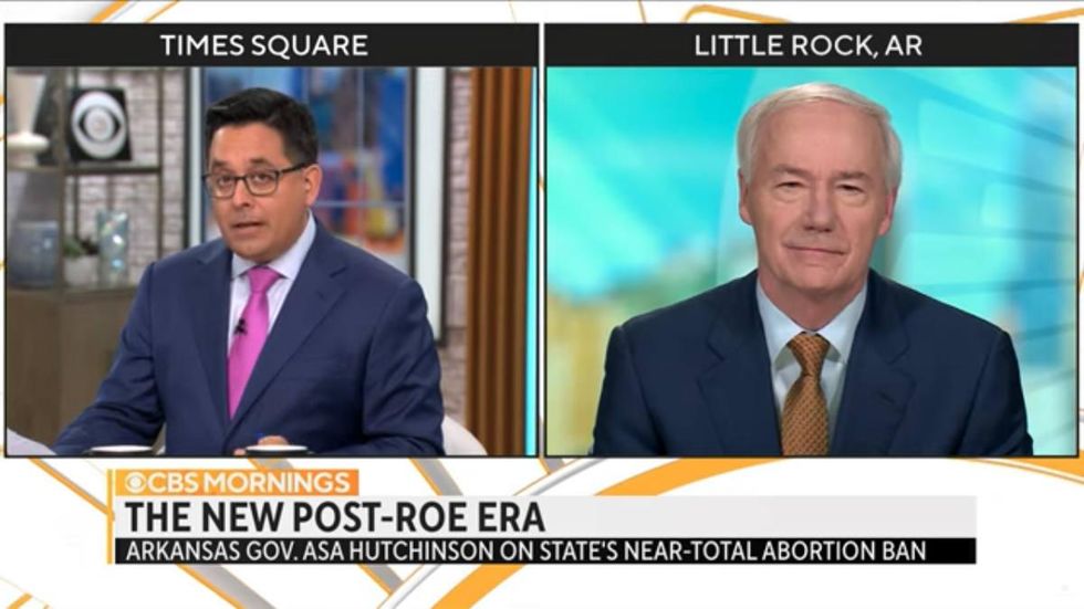 Arkansas Gov Asa Hutchinson blasts Trump reveals 2024 plans and defends states abortion ban in interview