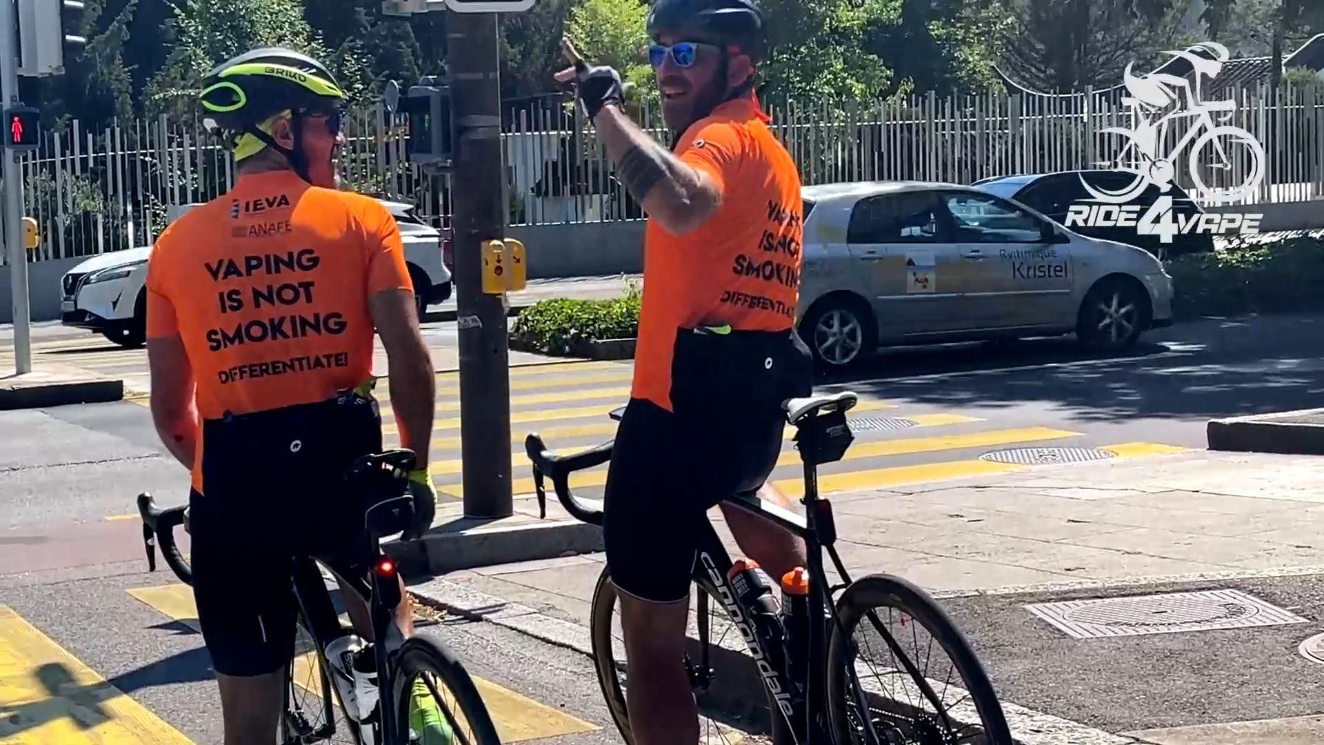 La «Ride 4 Vape» fa tappa all'Oms