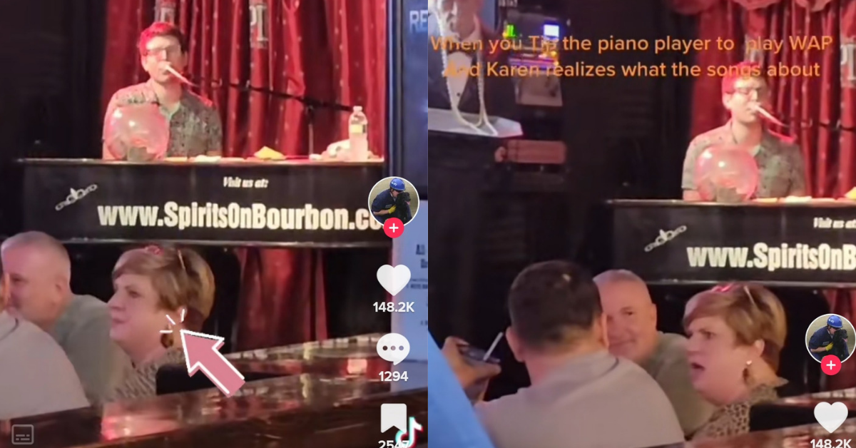 Woman's Reaction Goes Viral After She Realizes New Orleans Piano Bar Musician Is Playing 'WAP'