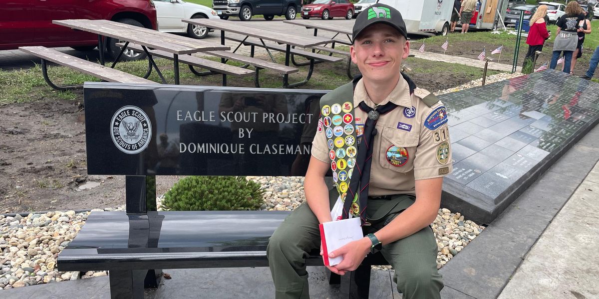 15-year-old thought his town needed a veterans' memorial. So he raised $77,000 to make it happen.