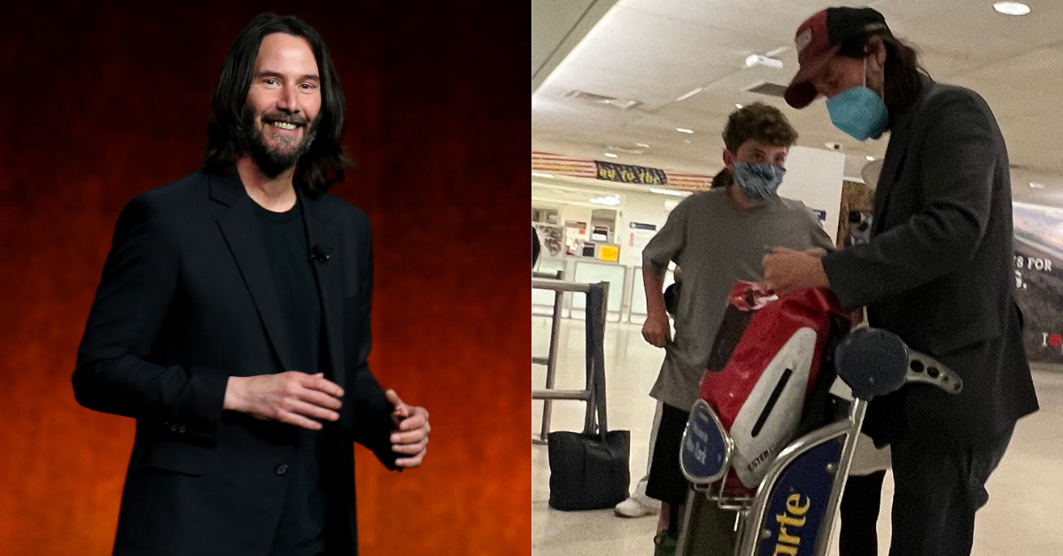 Keanu Reeves Praised For Patiently Answering Young Autograph Seeker's Barrage Of Questions At Airport