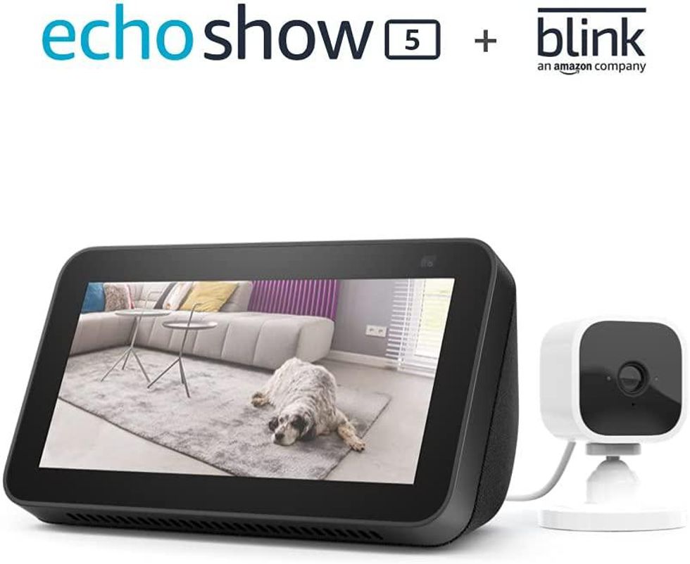 a photo of Amazon echo show with Blink camera