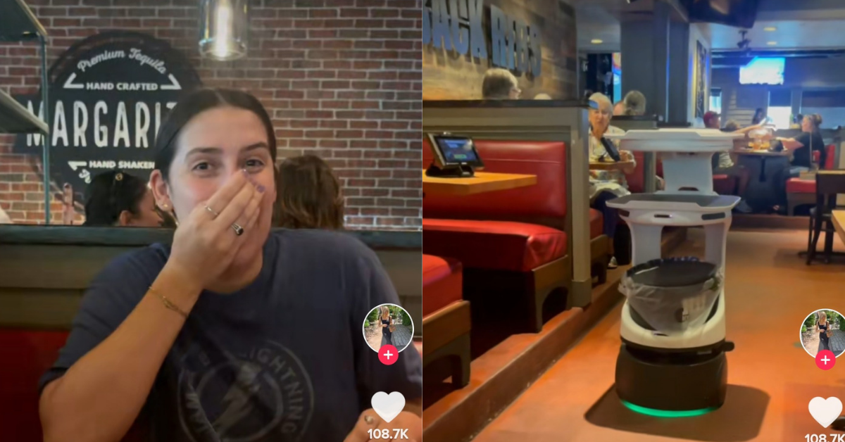 TikTokers Lose It After Chili's Robot Rolls Up To Their Table And Starts Singing 'Happy Birthday'