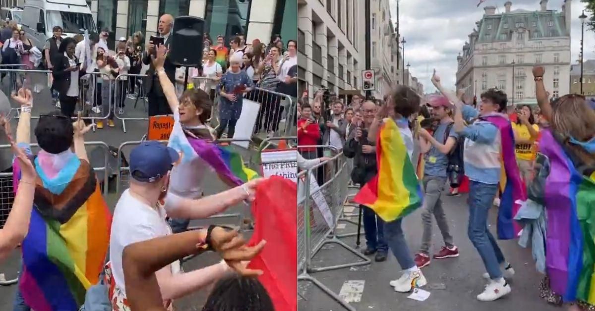 Cast Of 'Heartstopper' Epically Trolls Anti-Gay Protesters At London Pride–And People Are Loving It