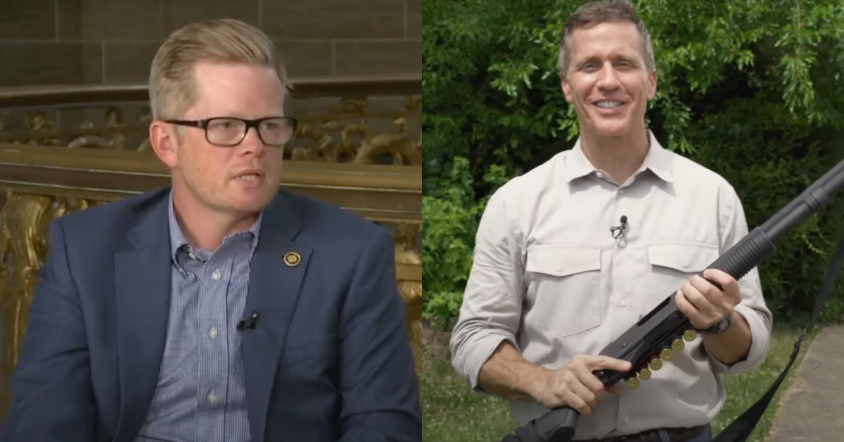 Missouri GOP Leader Says He Called Law Enforcement After Senate Candidate's 'RINO Hunting' Ad