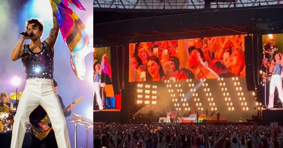 Concert Crowd Goes Wild As Harry Styles Helps Fan Come Out As Gay In Iconic Fashion In Viral Video