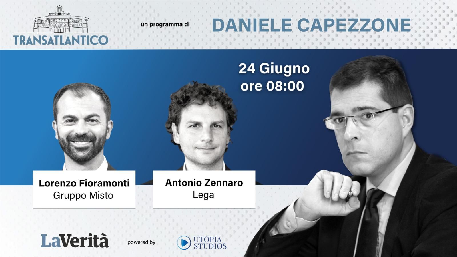 Zennaro (Lega) e Fioramonti (Misto) a Transatlantico: confronto su energia e legge di bilancio