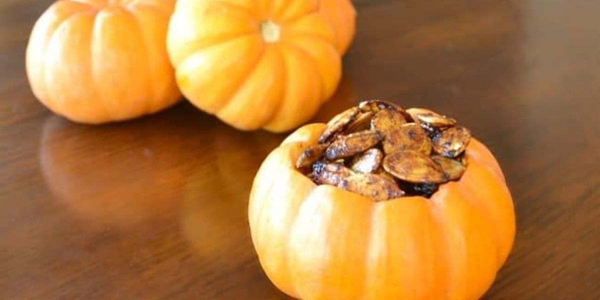 Cinnamon Roasted Pumpkin Seeds My Recipe Magic