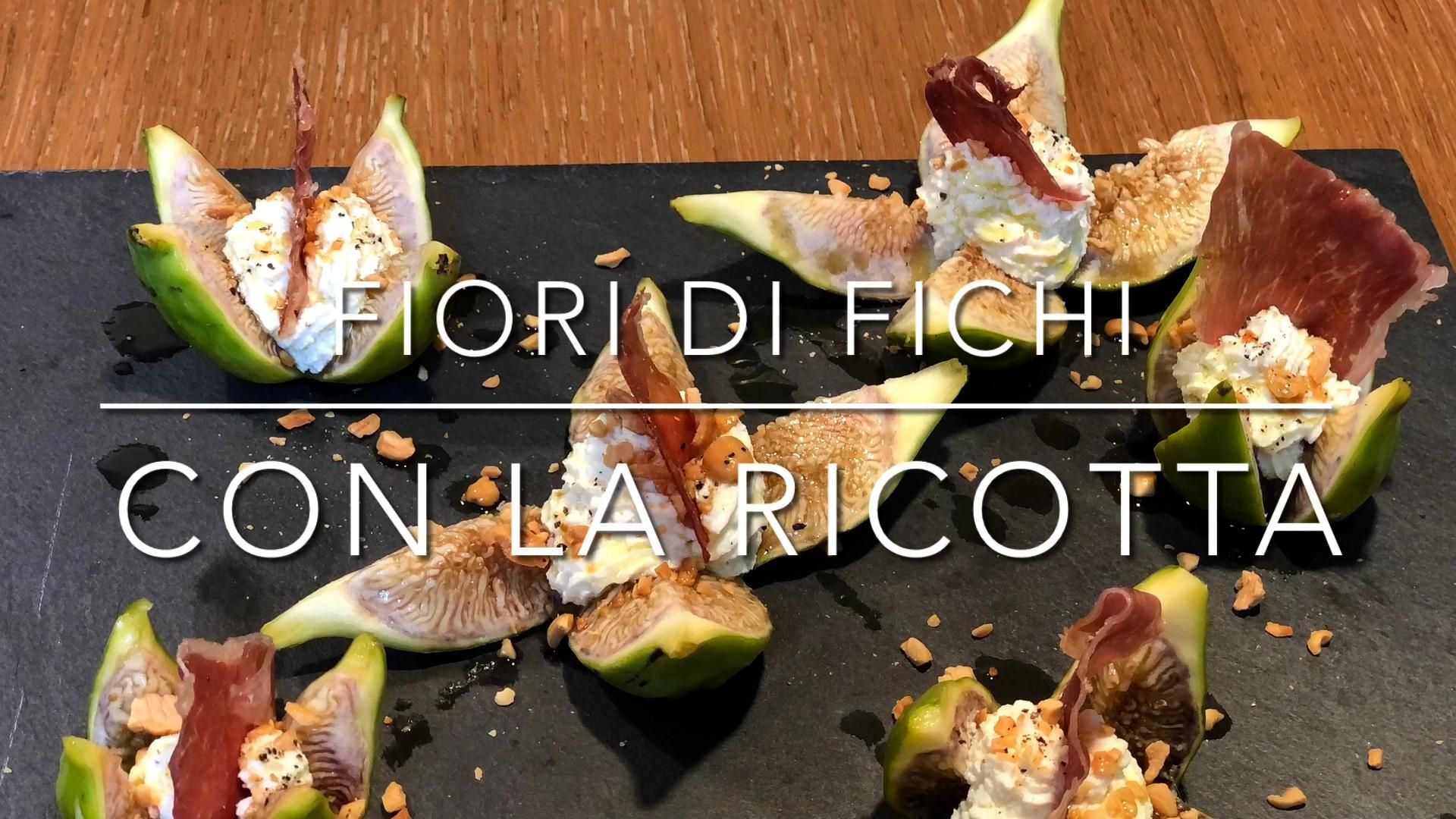 Cuciniamo insieme: fiori di fichi con ricotta e arachidi