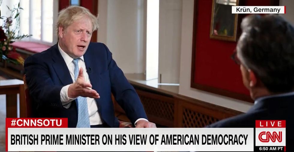 CNN tries to get Boris Johnson to bash the US  but he refuses to take the bait A shining city on a hill