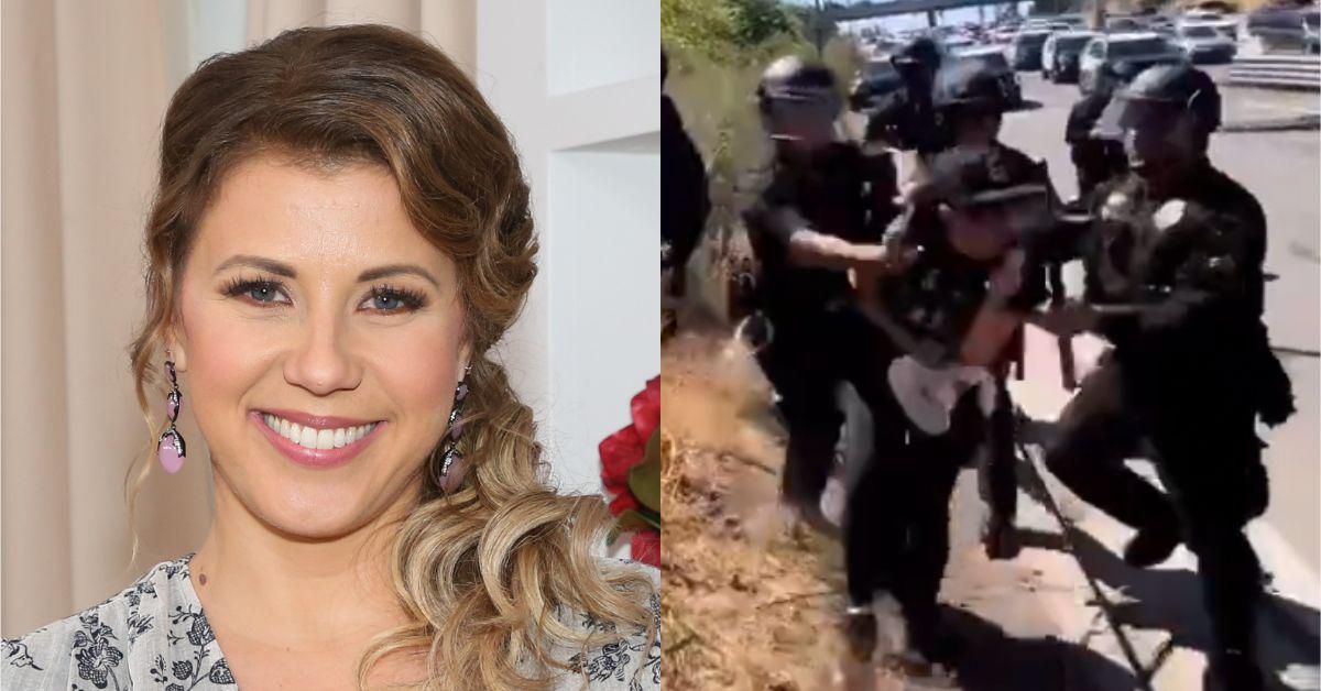 Video Shows LAPD Throwing 'Full House' Star Jodie Sweetin To The Ground At Roe Protest