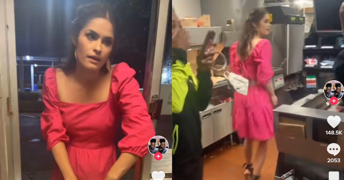 Woman Climbs Through McDonald's DriveThru Window To Make Food VIDEO